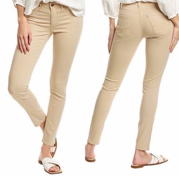 Ag Adriano Goldschmied Denim - Adriano Goldschmied The Legging Ankle Beige Skinny Jeans